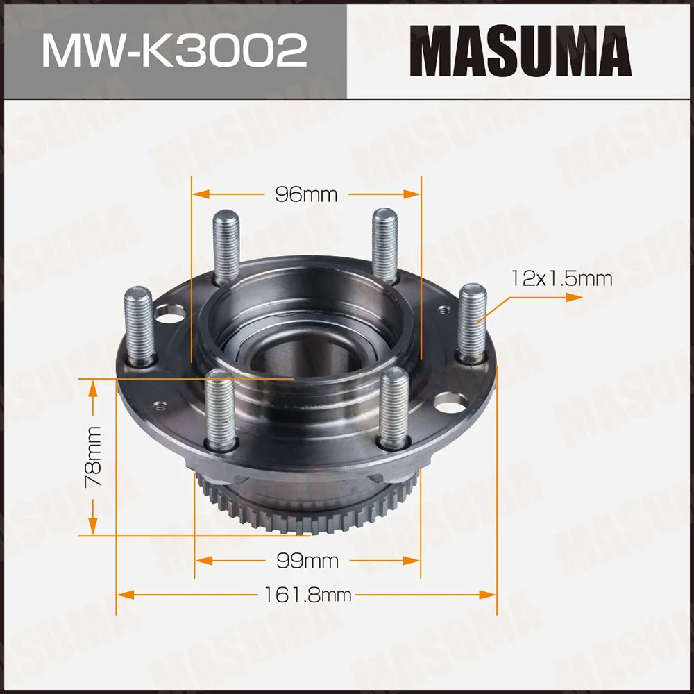 Ступичный узел передний MASUMA MWK3002