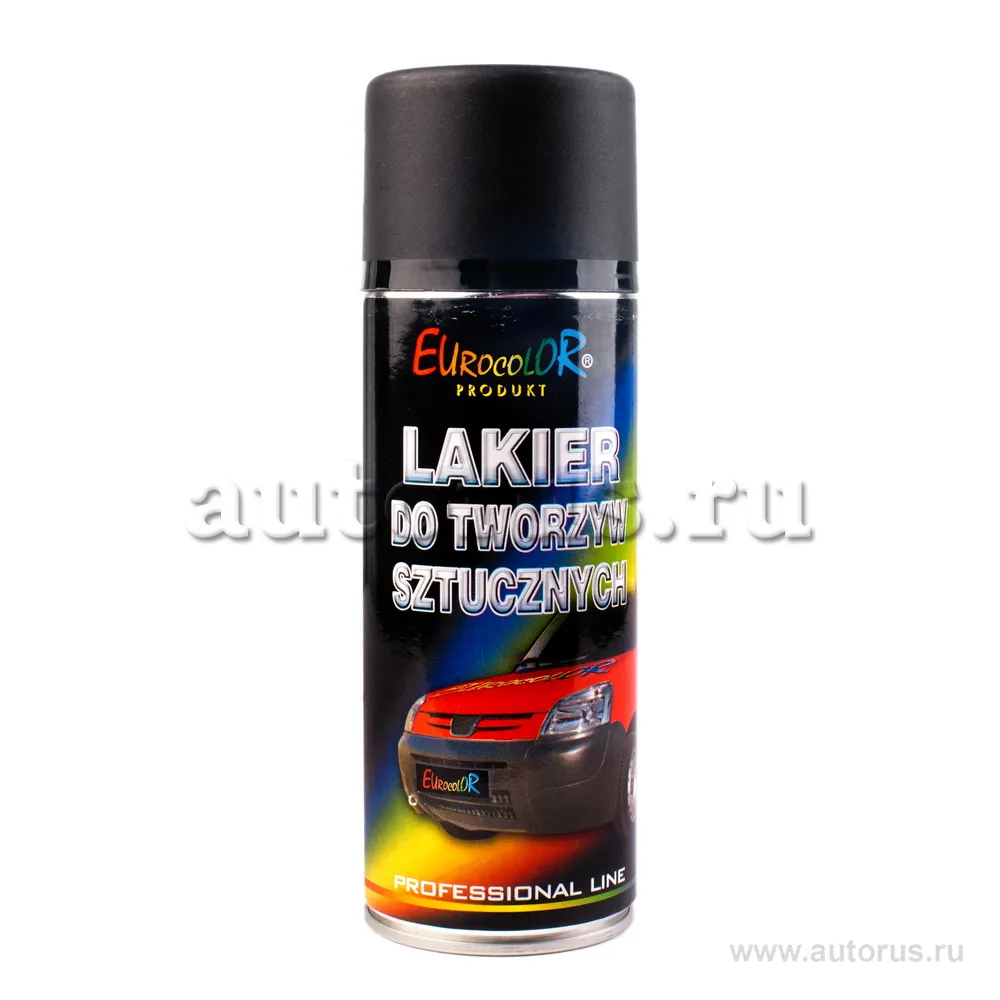 Краска спрей Eurocolor д/пласт. бампера черн, 400 мл