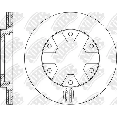 Диск тормозной передний NISSAN ELGRAND/PATHFINDER II/TERRANO II /VENT D=28 NIBK RN1544