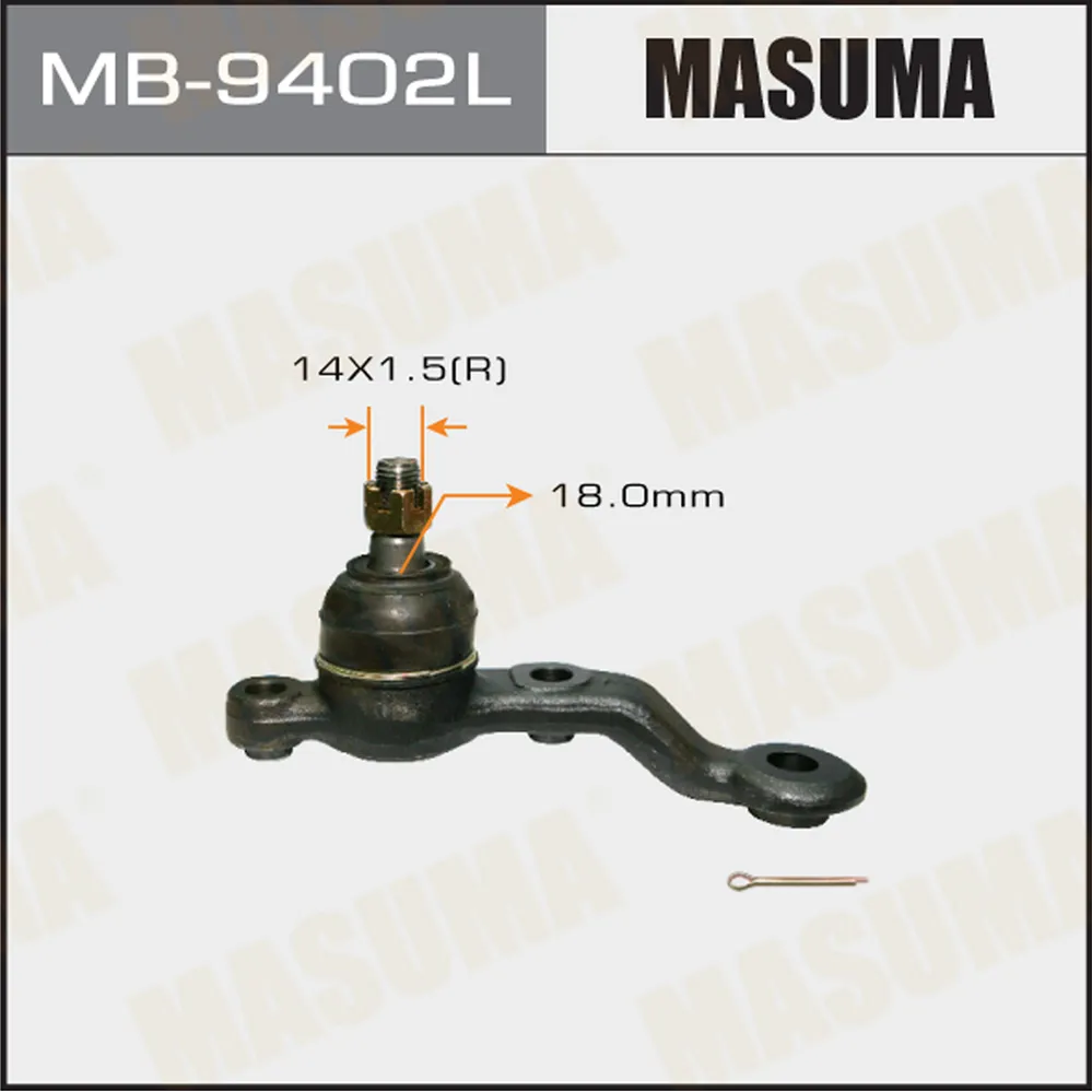 опора шаровая левая toyota mark-2cressidacrestachaser gxlxsx90 92 MASUMA MB-9402L
