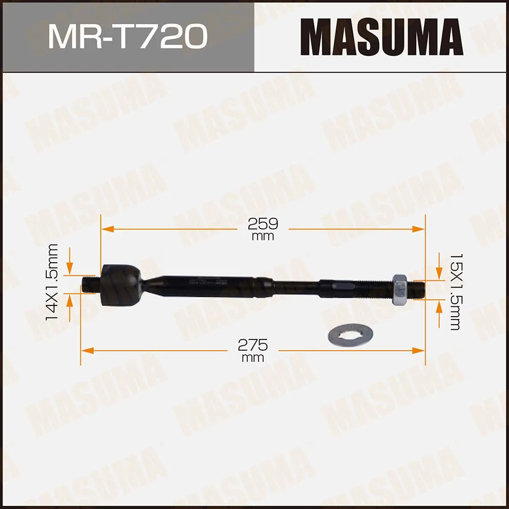 Рулевая тяга MASUMA AQUA, COROLLA AXIO / NHP10, NKE165 MASUMA MRT720