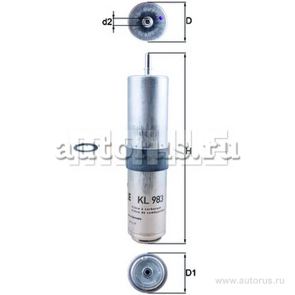 Фильтр топливный BMW 1(F40)/2(F45)/X1(F48)/MINI Cooper 14-> KNECHT/MAHLE KL983D