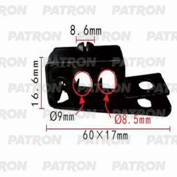 Держатель трубок электропроводки пластмассовый PATRON P371077