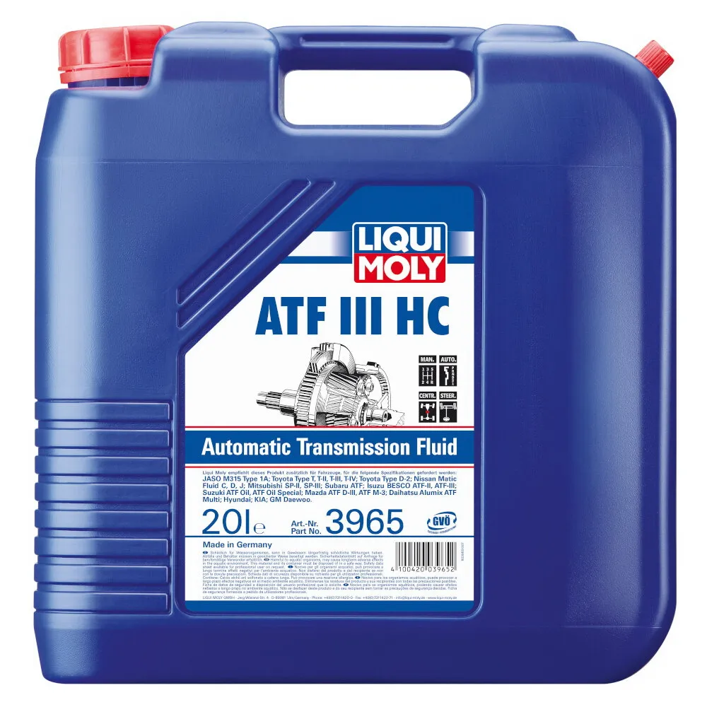 Масло трансмиссионное д/АКПП ATF III HC (20л) LIQUI MOLY 3965
