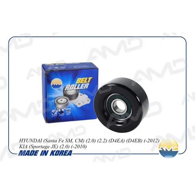 Ролик ремня поликлинового, натяжной 25281-27060AMD.GTI38454 AMD