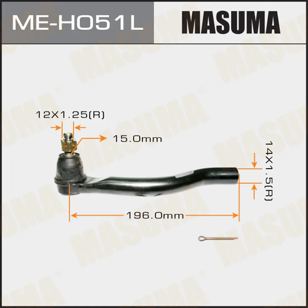 Наконечник рулевой L HONDA ACCORD MASUMA ME-H051L