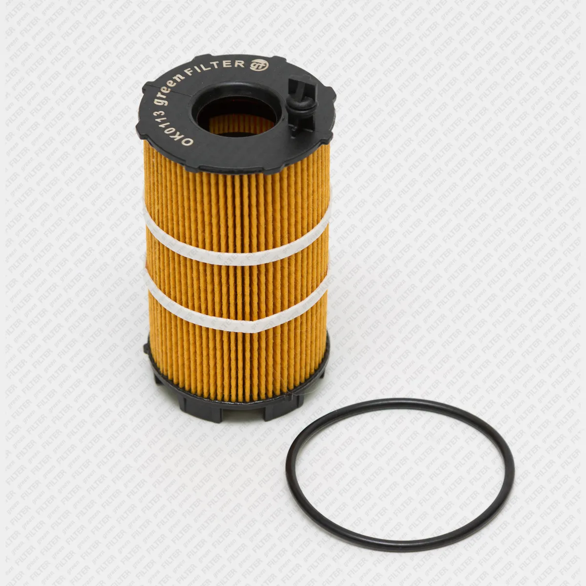 Фильтр масляный [Картридж] AUDI A4/A5/A6/A8/Q7/R8 05-> VW Touareg 05-> GREEN FILTER OK0113