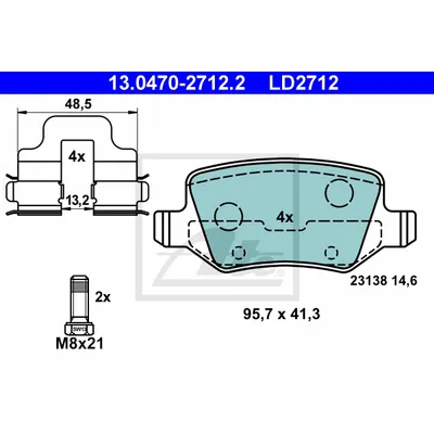 Колодки торм.зад. MB (W169/W245) 04> (Ceramic)