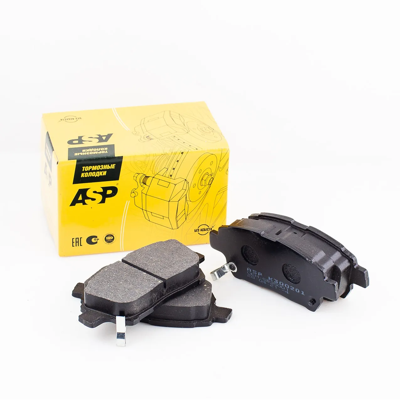 Колодки передние TOYOTA Yaris / LIFAN Solano 08-> ASP K300201