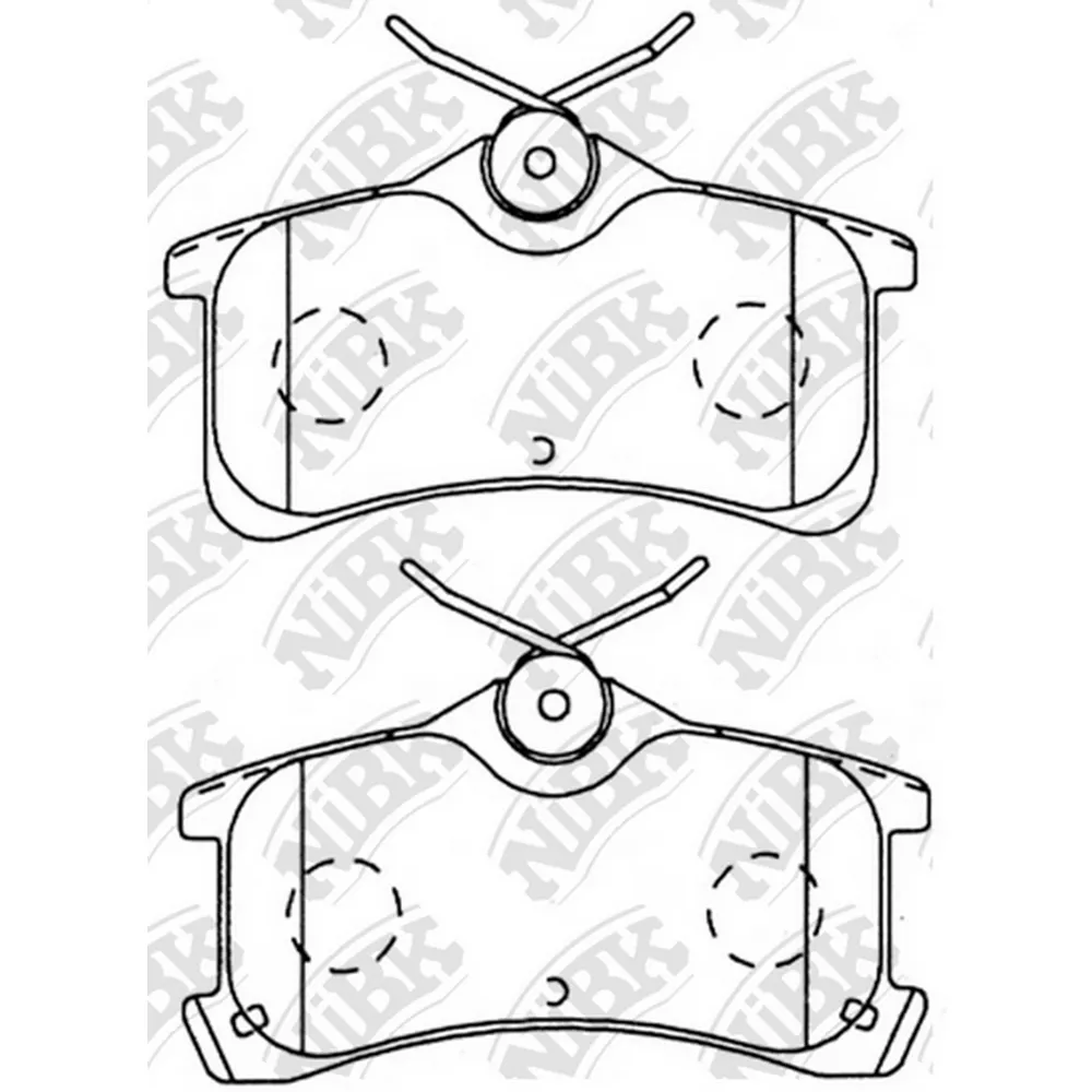 Колодки дисковые задние NIBK PN1220