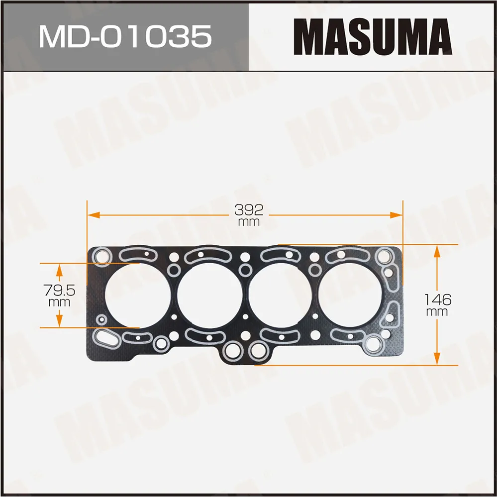 Прокладка ГБЦ MASUMA MD-01035