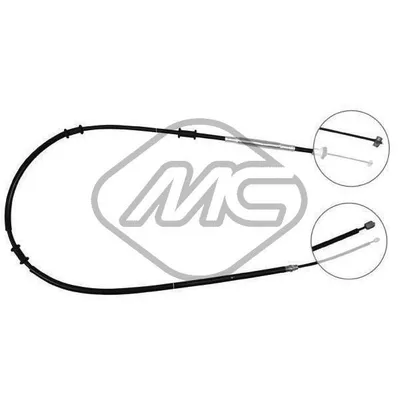 Трос ручника FIAT DOBLO ALL 1,6 16V-BIPOWER DX/SX-RH/LH Metalcaucho 81359