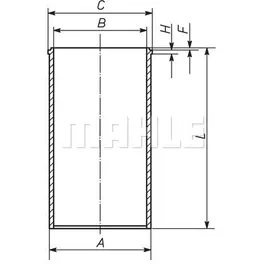 Гильза цилиндра Audi. VW 79.50mm 1Y/AAZ 1.9D/TD KNECHT/MAHLE 029WV2000