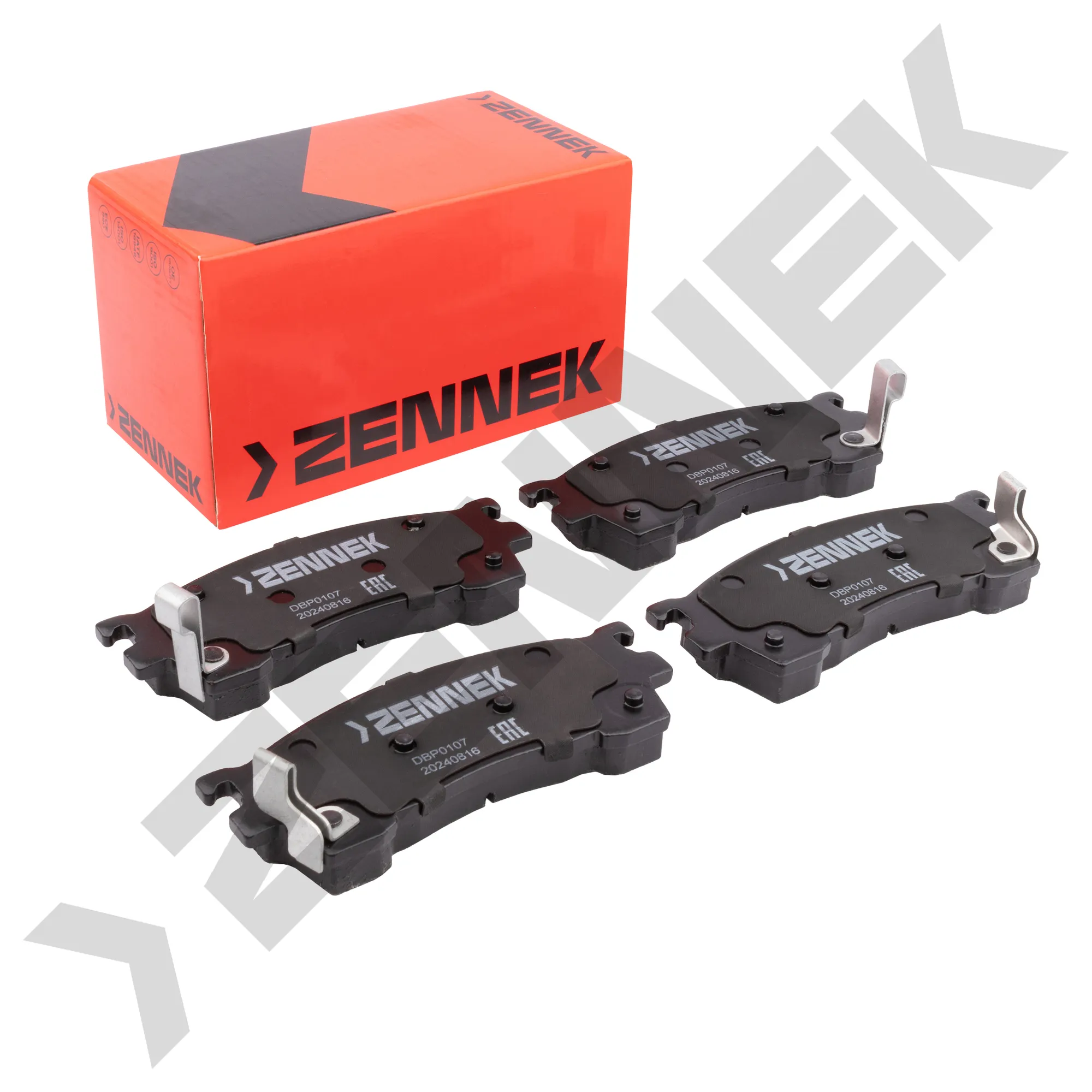 Колодки тормозные дисковые передние MAZDA 323 98-04, 626 91-02 ZENNEK DBP0107
