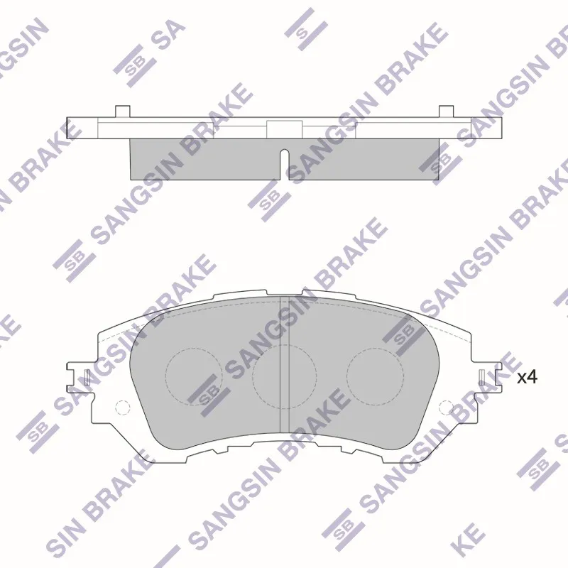 Колодки тормозные TOYOTA YARIS 13- передние HI-Q SP1780