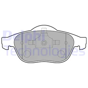 Колодки передние RENAULT Laguna II 01-07 DELPHI LP1708