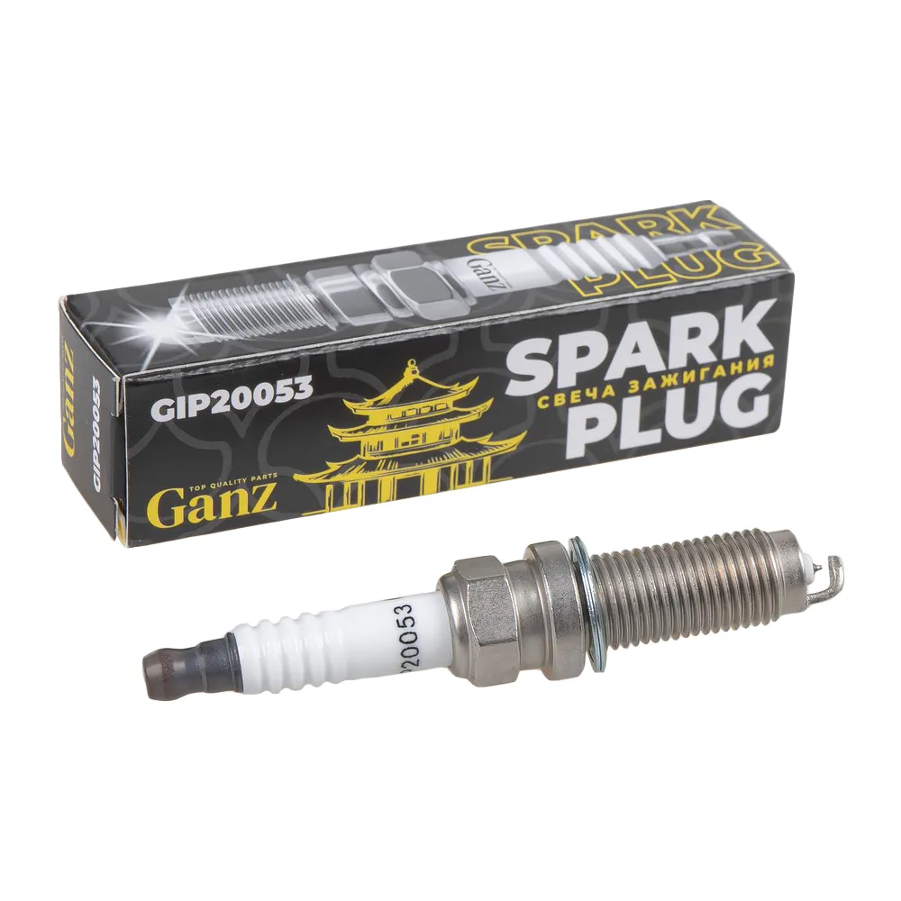 Свеча зажигания Iridium+platinum FAW Bestune T55,T77,B70(CA4GB15TD-30,CA4GC20TD-36) GANZ GIP20053