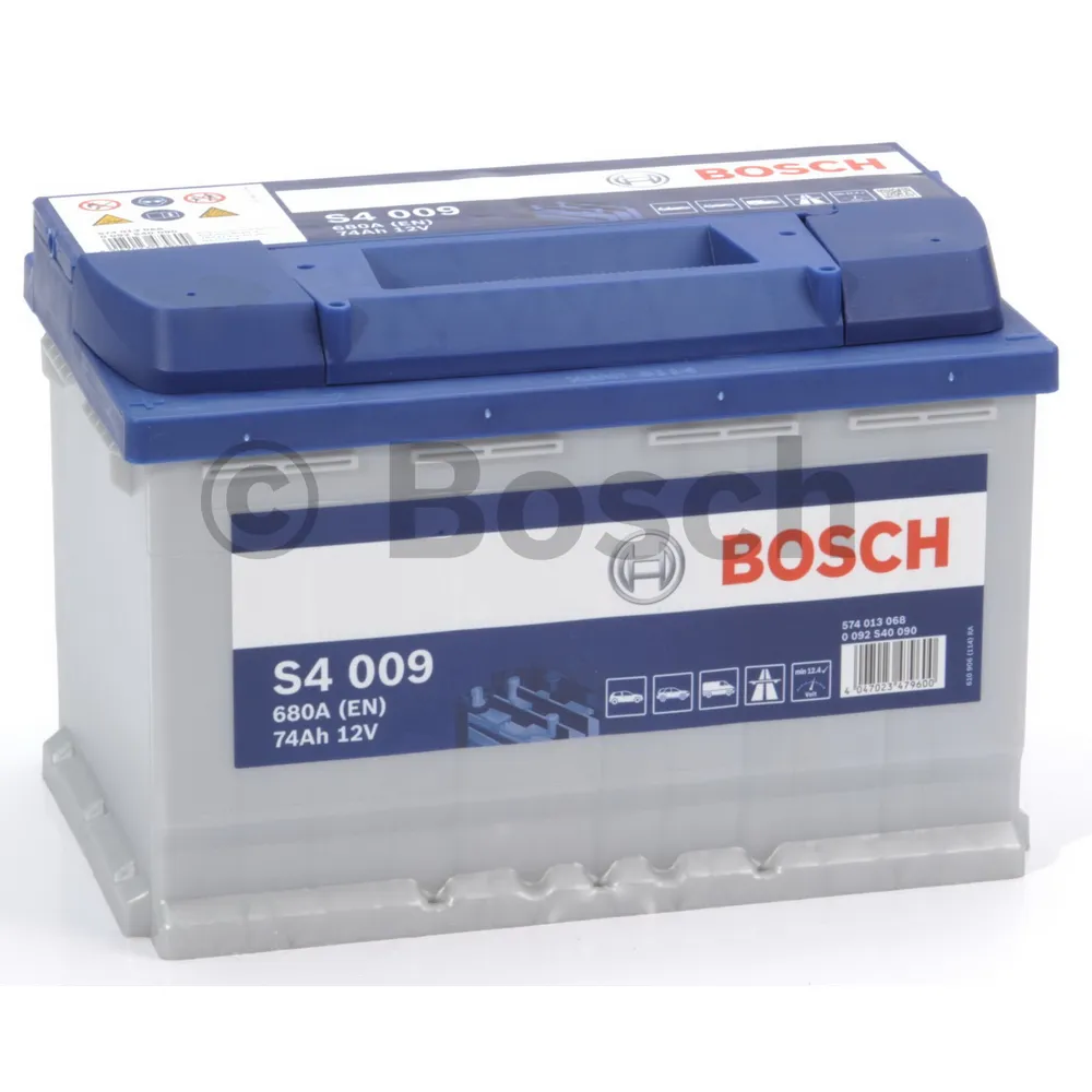 Аккумулятор BOSCH Silver 74 А/ч прямая L+ 278x175x190 EN680 А