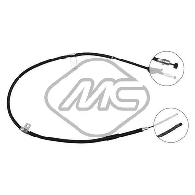 Трос ручника ATOS 1/0 (CH. 980901…) DX-RH Metalcaucho 80306