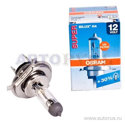 Лампа 12V H4 60/55W P43t OSRAM SUPER 1 шт. картон 64193SUP