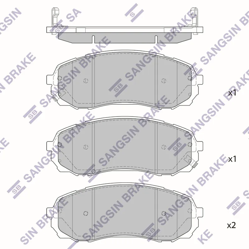 Колодки тормозные SANGSIN BRAKE SP2510