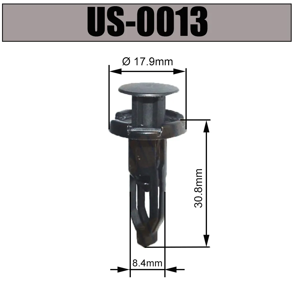 Пистон (клипса) универсальная US-0013 TOYOTA/LEXUS УНИП СЕРВИС US-0013