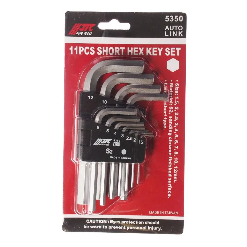 Набор ключей шестигранных 1.5-12 мм Г-образных 11 предметов JTC-5350