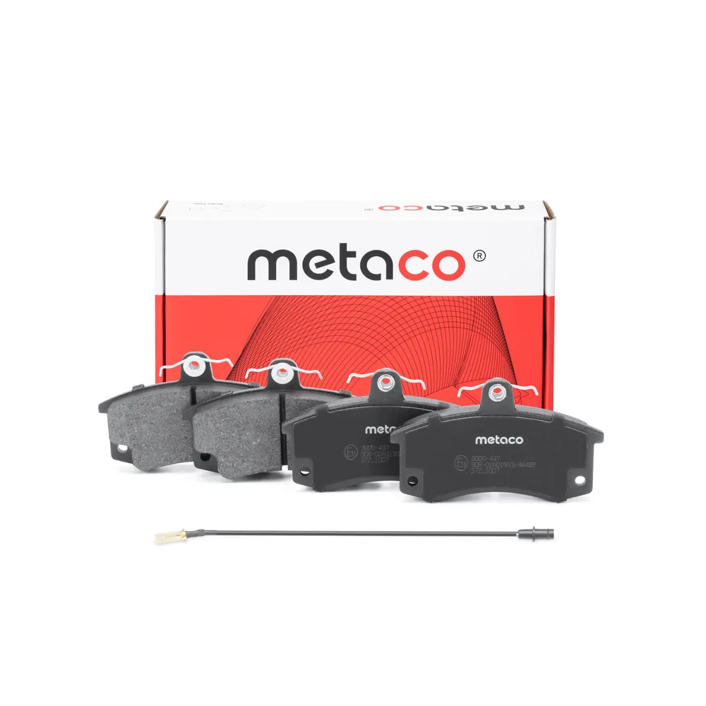 Колодки тормозные передние к-кт VAZ/DATSUN ПОД ДАТЧИК Metaco 3000-437