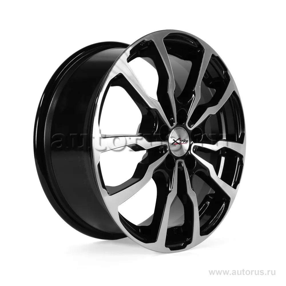 Диск литой R16 6.5J 5x108/67.1 ET43 X-trike X-117 BK/FP 28061