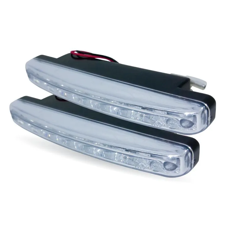 Огни ходовые дневного света 12V 2.4W 8 светодиодов 2шт. AVS AVS 43477