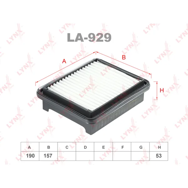 Фильтр воздушный LYNXauto LA-929