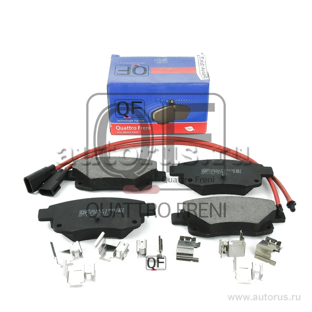 КОЛОДКИ ТОРМОЗНЫЕ RR С ЭЛЕКТРОДАТЧИКОМ И ПРУЖИНАМИ FORD TRANSIT 2006, QF64750 QUATTRO FRENI qf64750