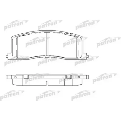 Колодки тормозные дисковые задн TOYOTA: PREVIA 90-00 PATRON PBP931