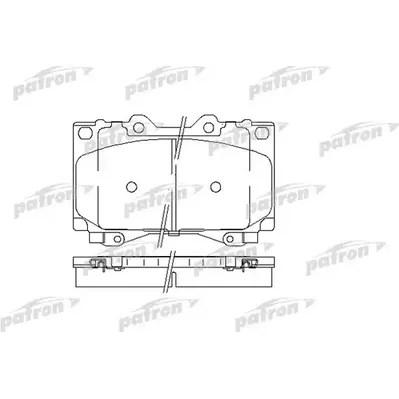 Колодки тормозные дисковые передн TOYOTA: LAND CRUISER 90-, LAND CRUISER 100 PATRON PBP1456
