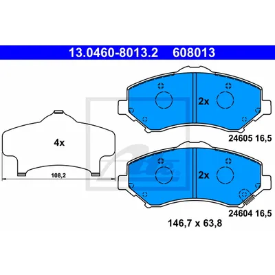 Колодки тормозные дисковые передн, JEEP: CHEROKEE 2.8 CRD 4WD/2.8 CRDi 4WD/3.7 V6/3.7 V6 4WD 08-, WR