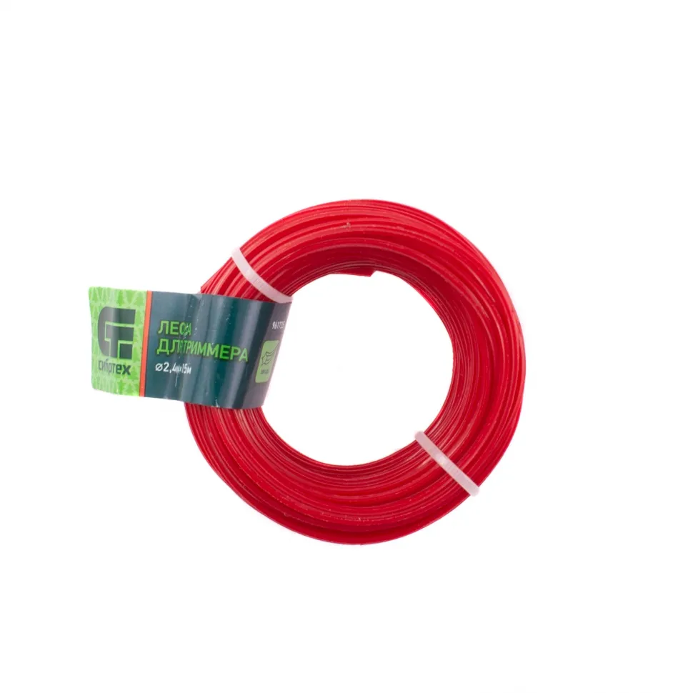 Леска для триммера звезда, 2,4 мм x15 м СИБРТЕХ 961735