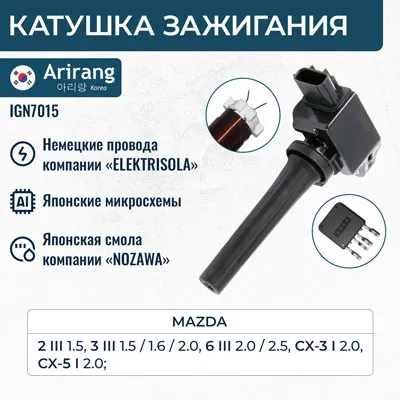 Катушка зажигания ARIRANG IGN7015