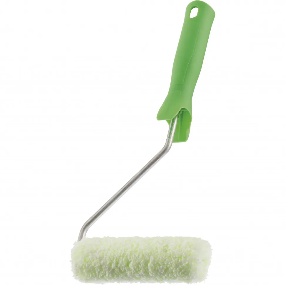 Валик мини, в сборе, микроволокно, длина - 110 мм, ворс 12 мм, D - 16 мм, D ручки - 6 мм Работы с древесиной СИБРТЕХ 80596