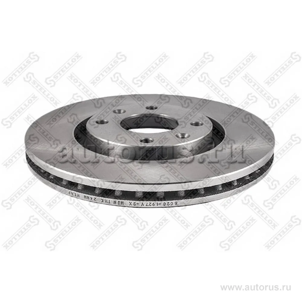 Диск тормозной передний CITROEN C5, PEUGEOT 307 1.4-2.0HDI 00> STELLOX 60201927V_SX