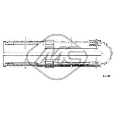 Трос ручника FRD TRANSIT 80-120 Metalcaucho 81767