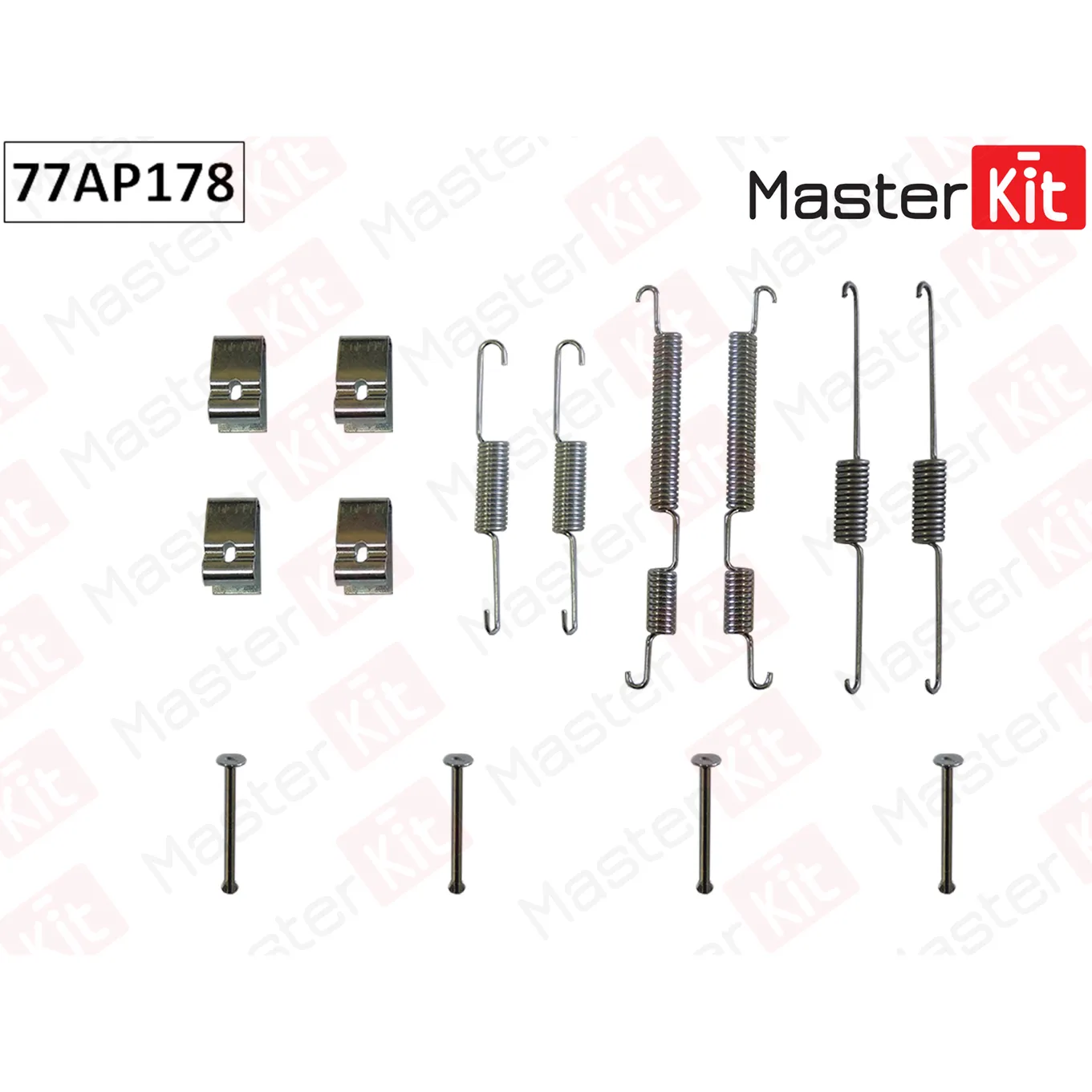 Комплект установочный барабанных колодок Kia SOUL (AM) 2009 - MASTERKIT 77AP178