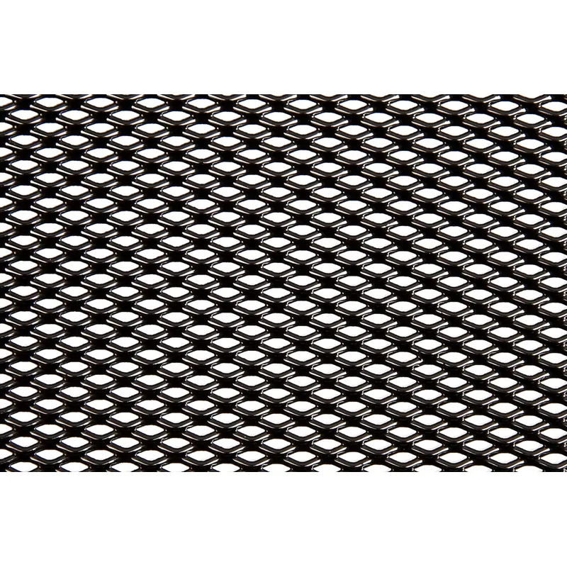Облицовка радиатора (сетка декоративная) алюминий, 100x30 см, черная, ячейки 6 мм x3 мм KRAFT KT835479