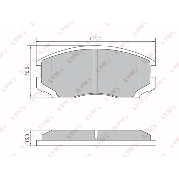 Колодки тормозные LYNXauto BD7553