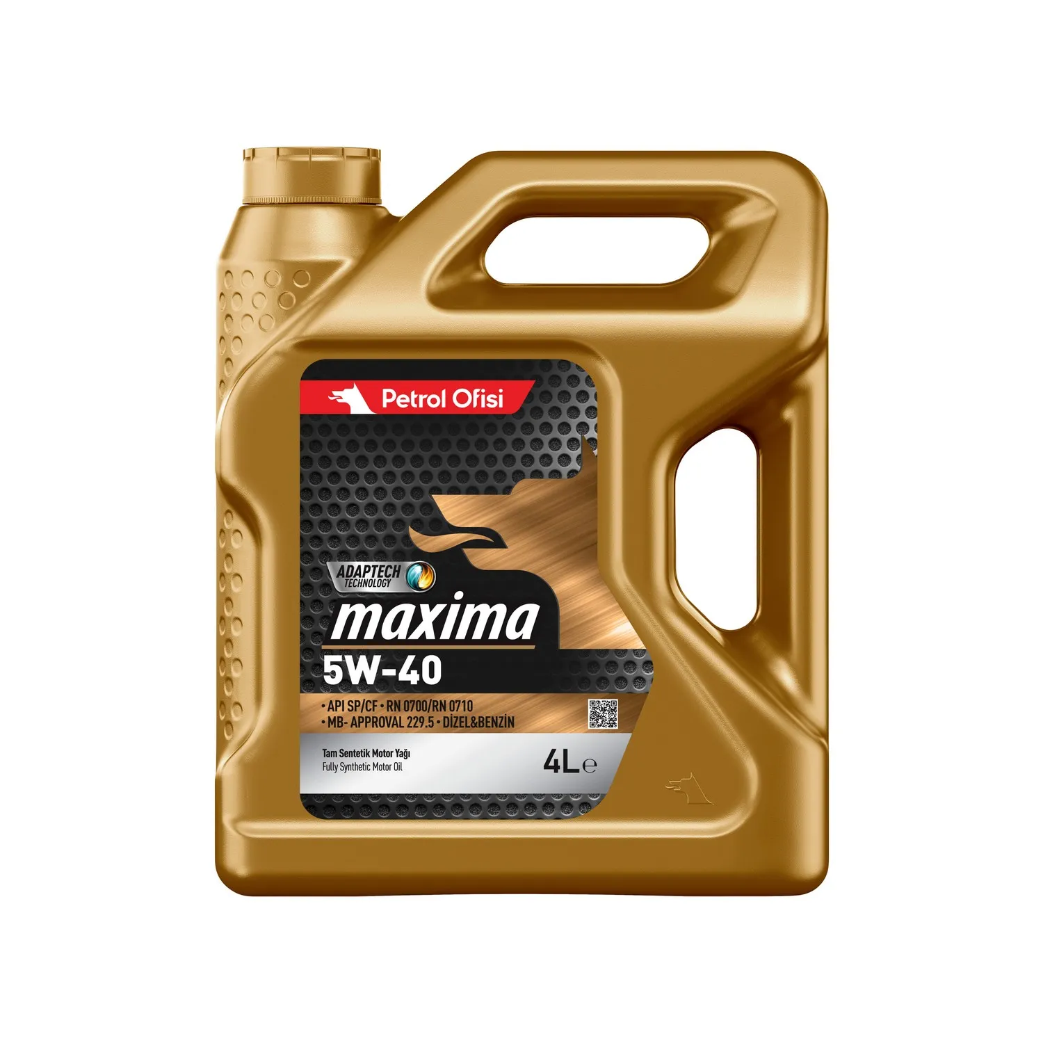 Масло моторное MAXIMA 5W-40 4 л. Petrol Ofisi 400001316