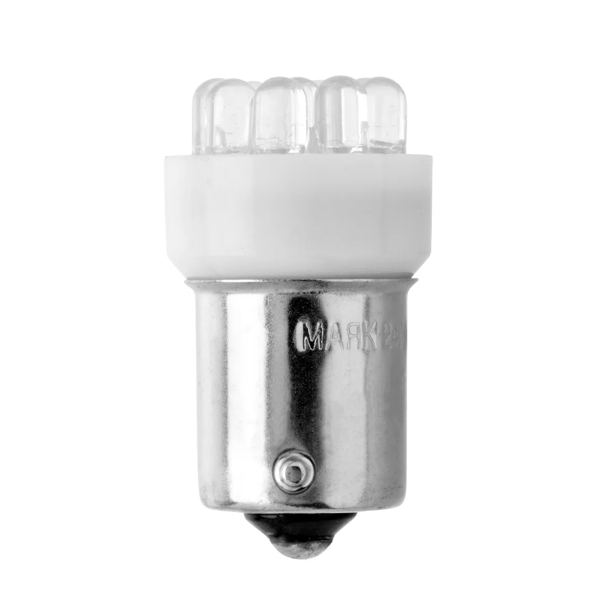 Лампа светодиодная 24V BA15s T15 10W (9 диодов) LED WHITE 24T15-W9LED Маяк 24T15-W/9LED
