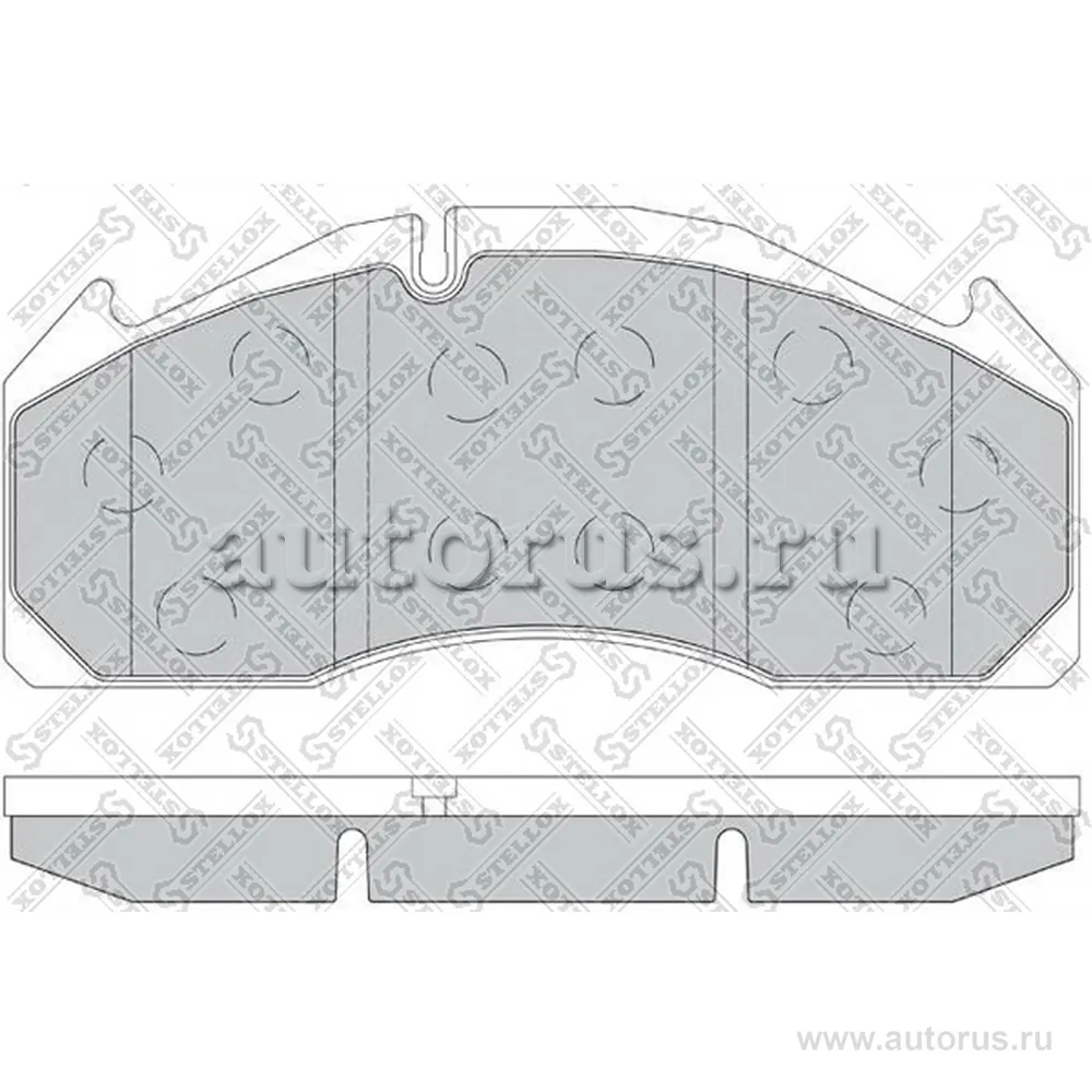 Колодки дисковые 29125.увеличенный ресурс.со скобами, 249.5x111.7x2 STELLOX 85-01423-SX