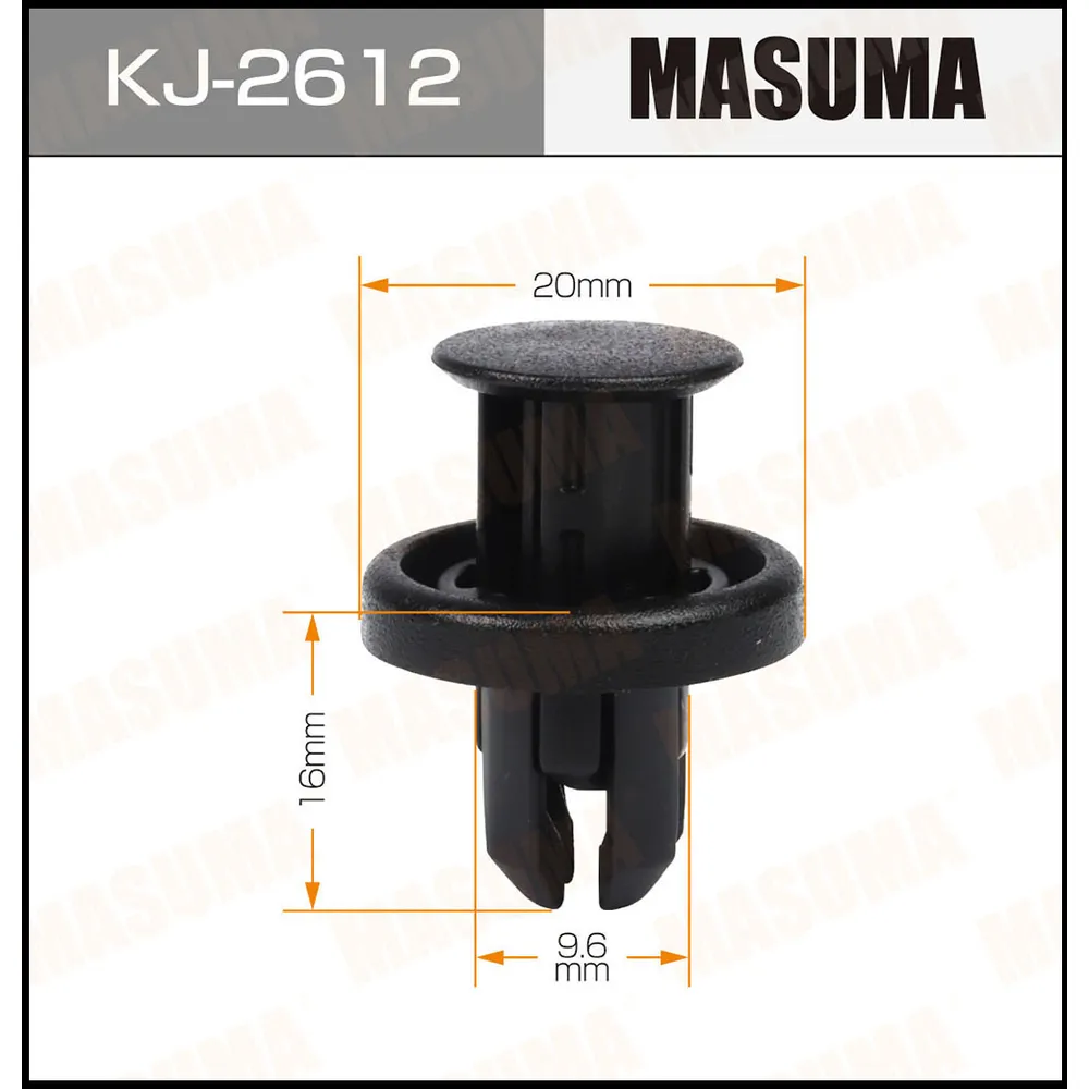Клипса автомобильная MASUMA KJ-2612