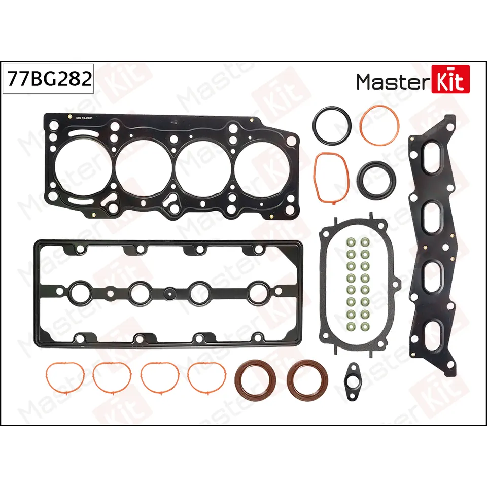 Комплект прокладок FIAT 198.A1, 198.A4 MASTERKIT 77BG282