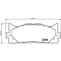 Колодки передние TOYOTA Camry/RAV4 2.0/2.4L all 06-> NISSHINBO NP1015