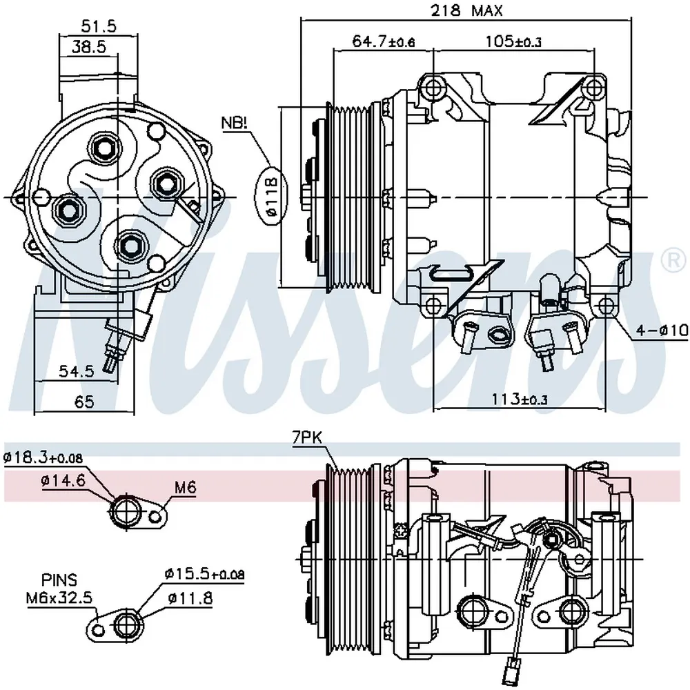 Компрессор кондиционера NISSENS 890128
